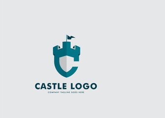 CASTLE C Initial Logo logo design vector illustration