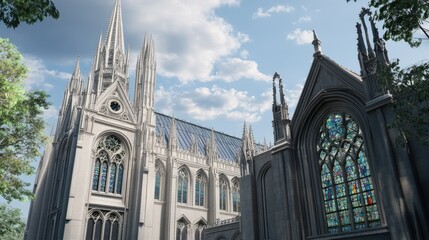 Majestic Gothic Cathedral Architecture: A Stunning Architectural Masterpiece
