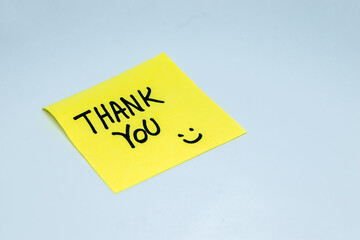 Positive affirmations concept. motivation words on sticky note with isolated background