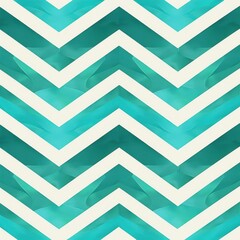 seamless pattern of teal and turquoise chevron stripes with layered triangular textures creating a smooth, flowing effect