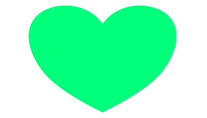 Simple heart icon on white background, minimalistic symbol for love.