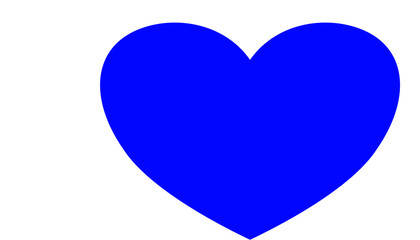 Simple heart icon on white background, minimalistic symbol for love.