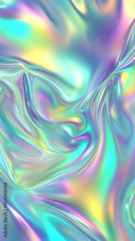 Poster vibrant abstract geometric textures digital art colorful background. fluid motion abstract art digit