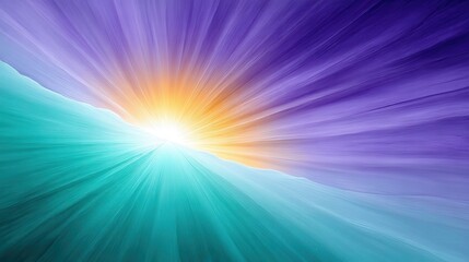 Radiant burst of vibrant colors radiating from a central point.