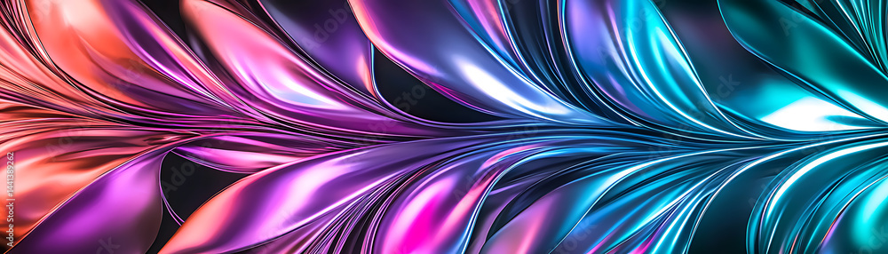 Poster vibrant abstract geometric textures digital art colorful background. fluid motion abstract art digit