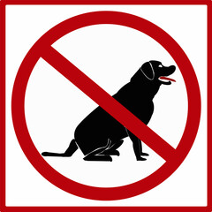 no dogs sign