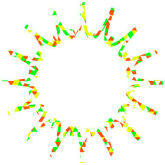 吹き出し タイル 三角模様_1本線_4色 (5)