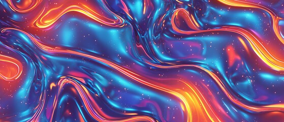 Fototapeta premium Vibrant abstract geometric textures digital art colorful background. Fluid motion abstract art digital creation colorful swirls artistic environment vibrant viewpoint.