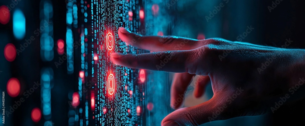 Poster interactive digital interface with security access
