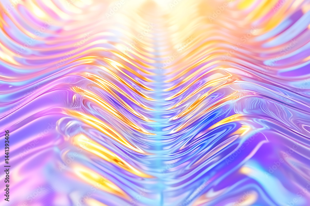 Poster vibrant abstract geometric textures digital art colorful background. fluid motion abstract art digit