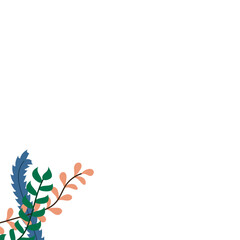 Aesthetic Leaves Vector