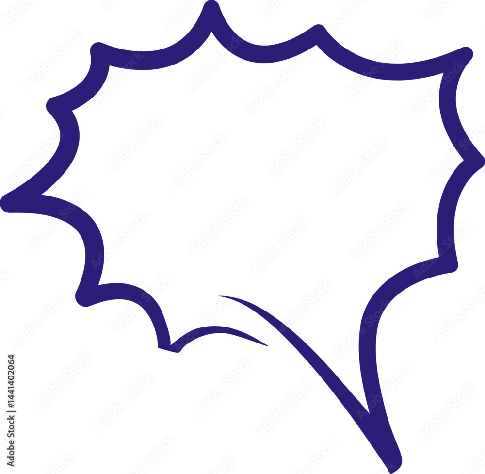 Poster speech bubble brush element set
