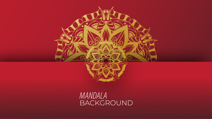 Luxury background with decorative mandala design
