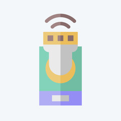 Icon Smart lighting. related to Home Security symbol. flat style