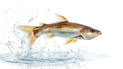 Fresh fish jumping out of water (1)