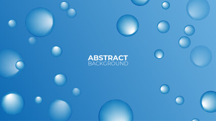 Blue Bubble illustration abstract background