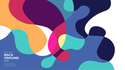 Vector flat abstract geometric colorful background