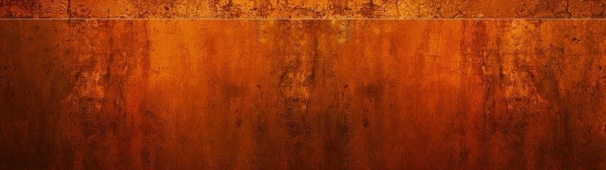 close-up view of a rusted metal surface with textured orange and brown corrosion patterns and weathered paint