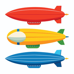 Dirigible icon isolated on white background