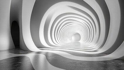 Obraz premium Abstract interior architectural design with light and shadow.