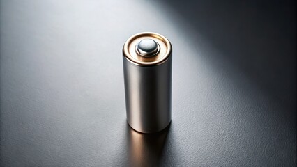 Single Cylindrical Battery on Dark Surface A Close-up Study of Power Source