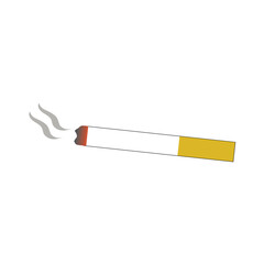 illustration of a cigarette on a white background