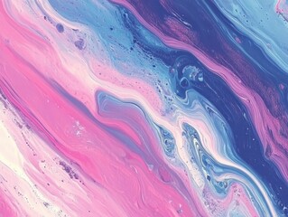 Abstract fluid art background with pink blue and purple swirls creating a dreamy and mesmerizing effect perfect for artistic designs and creative projects