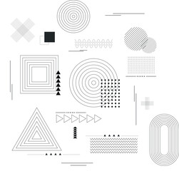 vector design memphis elements are perfect for design layouts
