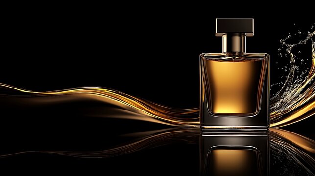 Luxurious perfume bottle