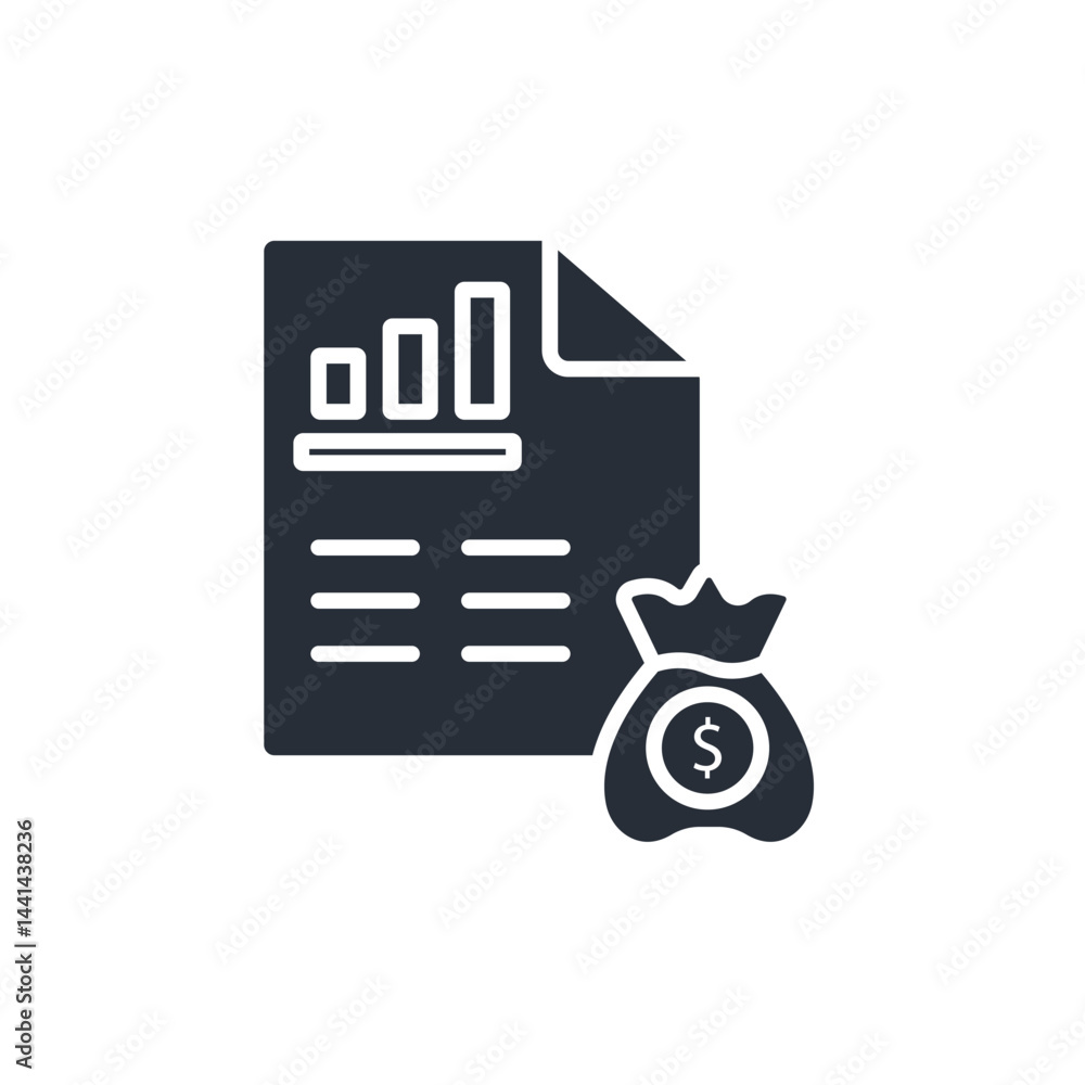 Poster statement icon. vector.editable stroke.linear style sign for use web design,logo.symbol illustration