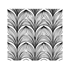 Vector gold leaves on white background isolated. Wavy drawn line branches, nature, plants luxury design elements.Modern floral art deco seamless pattern. Vector damask illustration with leaves.
