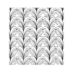 Vector gold leaves on white background isolated. Wavy drawn line branches, nature, plants luxury design elements. Modern floral art deco seamless pattern. Vector damask illustration with leaves. 