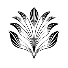 Vector gold leaves on white background isolated. Wavy drawn line branches, nature, plants luxury design elements. Modern floral art deco seamless pattern. Vector damask illustration with leaves. 