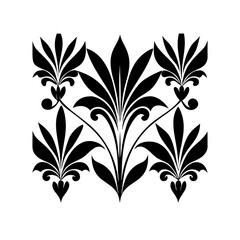 Modern floral art deco seamless pattern. Vector damask illustration with leaves. Decorative botanical background.Vector gold leaf pattern. Floral luxury wallpaper, art deco botanical illustration. 