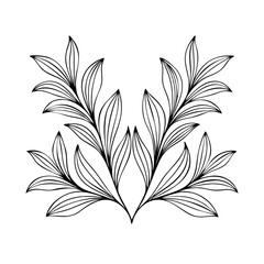 Modern floral art deco seamless pattern. Vector damask illustration with leaves. Decorative botanical background.Vector gold leaf pattern. Floral luxury wallpaper, art deco botanical illustration. 