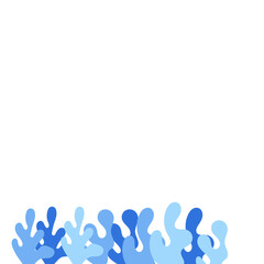 Fototapeta premium Winter Abstract Footer Leaves