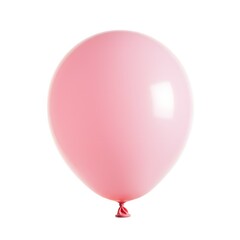 Pastel Pink Balloon A Single, Elegant Balloon Isolated on White Background, Perfect for Celebrations and Events
