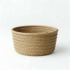 Handwoven Seagrass Basket, Natural Fiber Storage Basket, Woven Basket for Home Decor, Farmhouse Style Basket, Round Basket for Organization