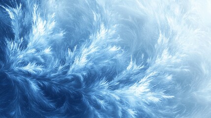 Abstract icy fractal patterns