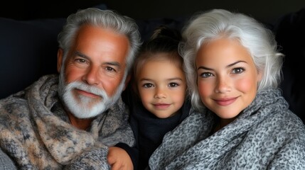 Warm family portrait