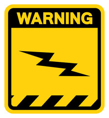 Electrical Hazard Warning Sign, Vector Illustration, Isolate On White Background Label. EPS10