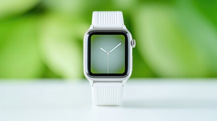 Smart watch with white band