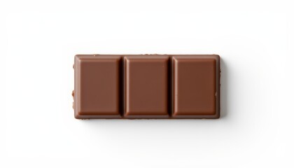 Delicious chocolate bar on white background, a sweet treat for every mood 