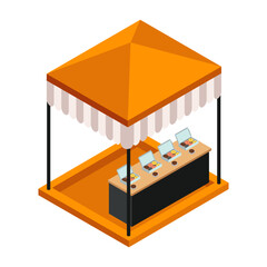 Donut Stand Isometric