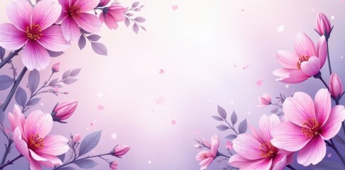 Lilac and pink floral wedding invitation design, elegant blooms , romantic, floral