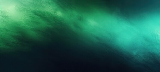 Abstract fluid art with swirling green and black colors blending smoothly to create a mysterious and calming atmosphere