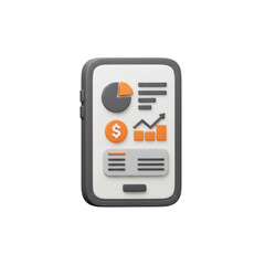 Mobile App Interface:Financial Data & Analytics Visualization