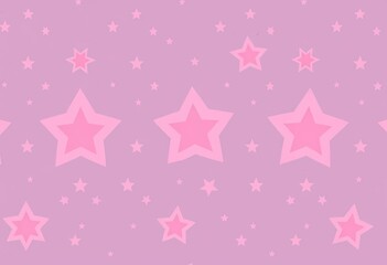 Pink background, seamless star pattern Perfect for nursery decor, cards, fabric, sparkle, greeting card