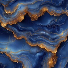Obraz premium Blue Gold Marble Texture Background.