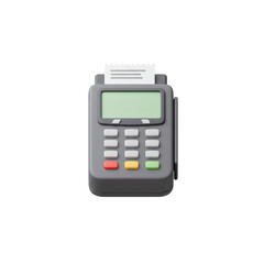 3D Render of a Modern Payment Terminal